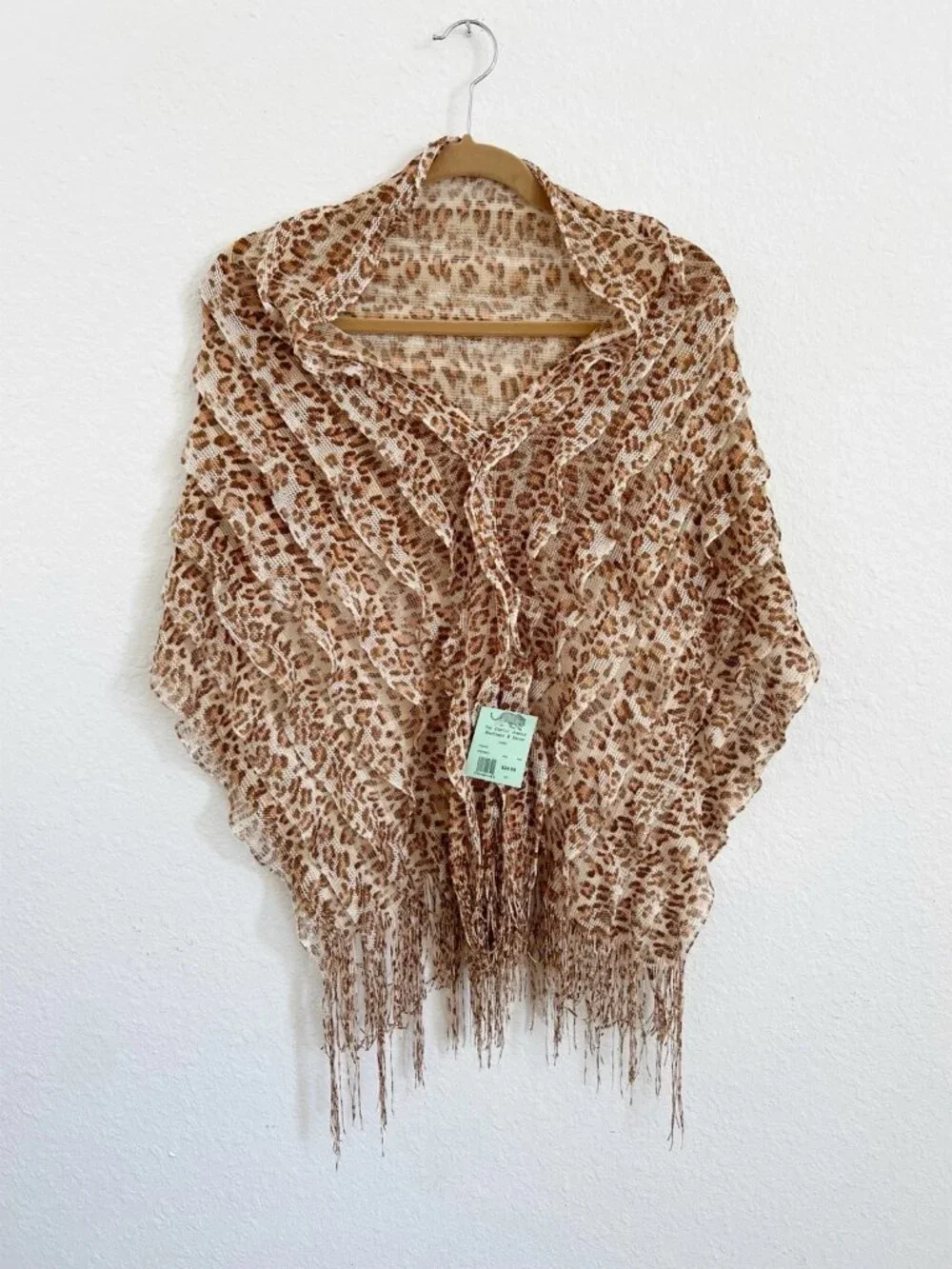 Exotic Leopard Lightweight Shawl/Wrap NWT